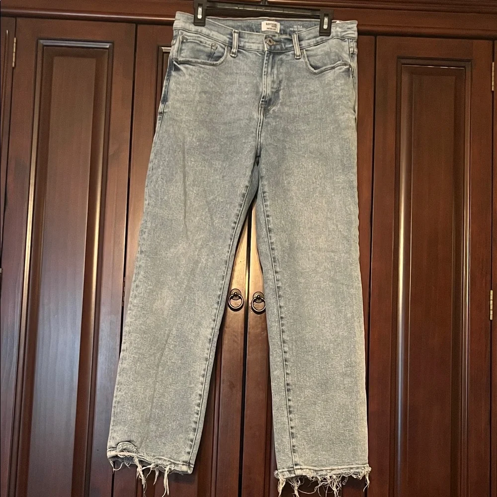 Kensie The Ella High Rise Straight Leg Jeans - Picture 1 of 6